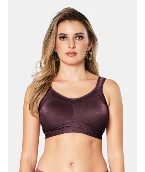 Non Padded Full Coverage Wire Free Lace Spacer Everyday Bra with Hook and Eye Closure U Back and Wide Shoulder Straps - Scoop Non Padded Full Coverage Wire Free Lace Spacer Everyday Bra with Hook and Eye Closure U Back and Wide Shoulder Straps - Scoop