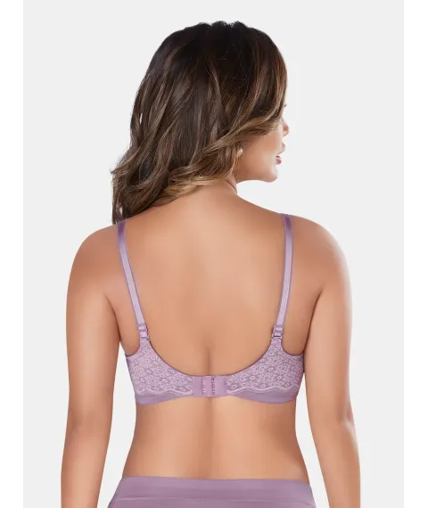 Wire-Free Lightly Padded Bra with Plunge Neck, Medium Coverage, and Adjustable Straps in Lenzing Modal - Victoria