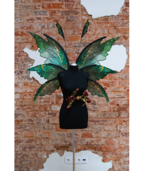Green fairy wings costume, Elf wings Green fairy wings costume, Elf wings