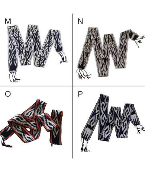 Authentic woven headbands from Toraja and Kalimantan with bohemian