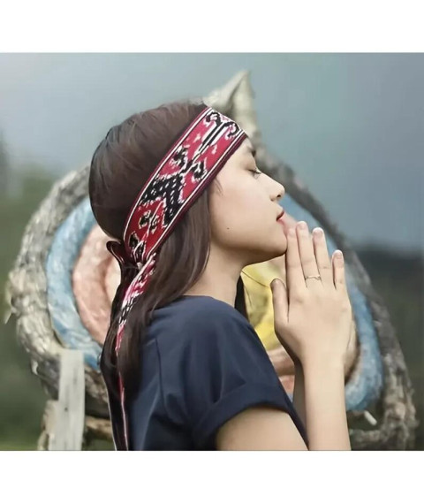 Authentic woven headbands from Toraja and Kalimantan with bohemian