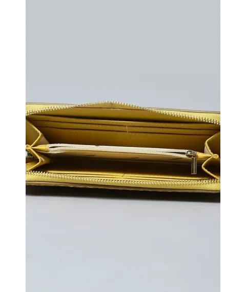 Yellow Pu Leather Wallet