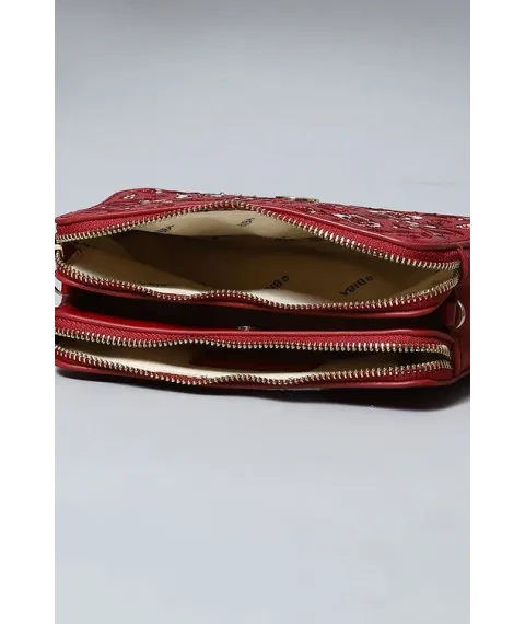 Berry Pu Leather Crossbody