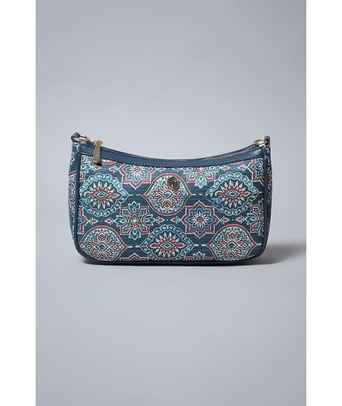 Blue PU Handbag
