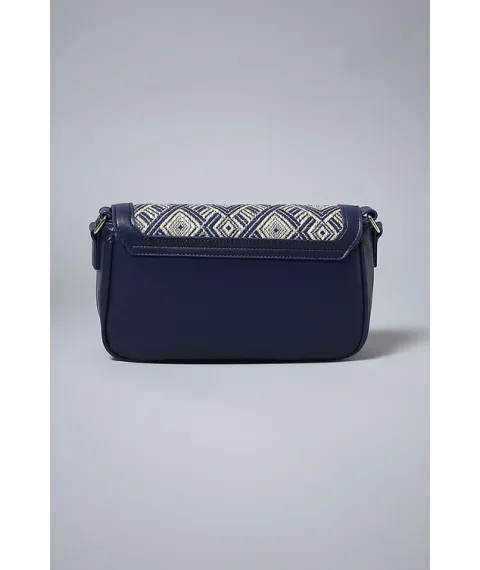 Navy PU Handbag