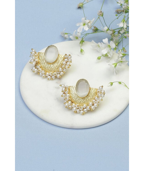 Off White Brass Earrings Off White Brass Earrings