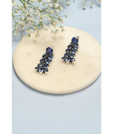 Blue Brass Earrings Blue Brass Earrings