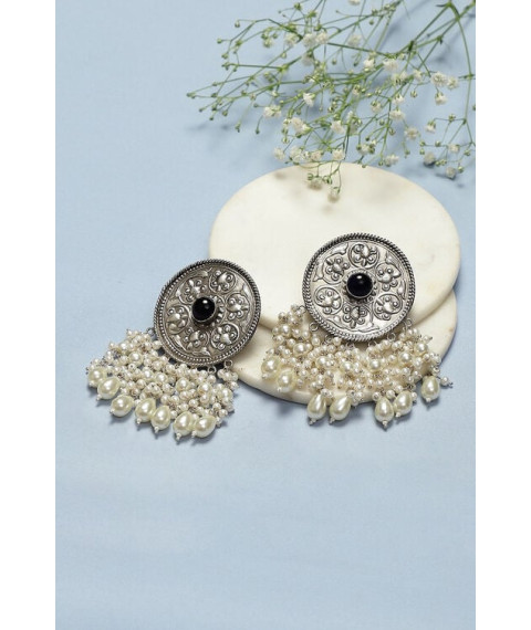 Silver Brass Earrings