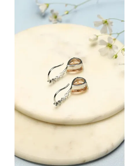 Champagne Brass Earrings