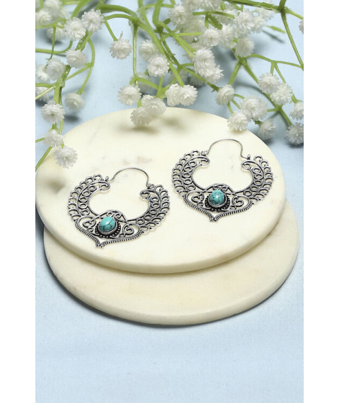 Silver Western Casual Hoops