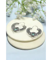 Silver Western Casual Hoops Silver Western Casual Hoops