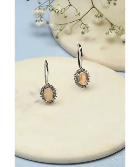 Peach Brass earrings Peach Brass earrings